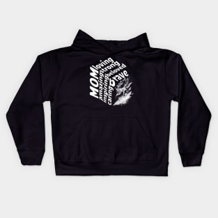 Beloved Mom - Inspiring, Strong, and Caring - Unique Art Design Kids Hoodie